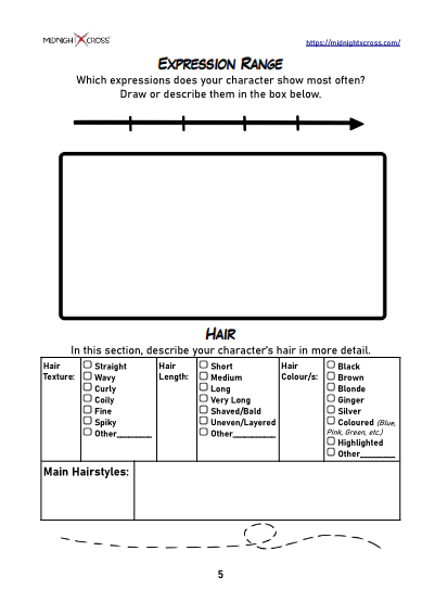 Pro Character Creation Worksheet Preview 5